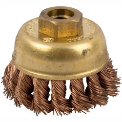 Wire Cup Brush N/spark Twisted 100mmxm14 Bulk